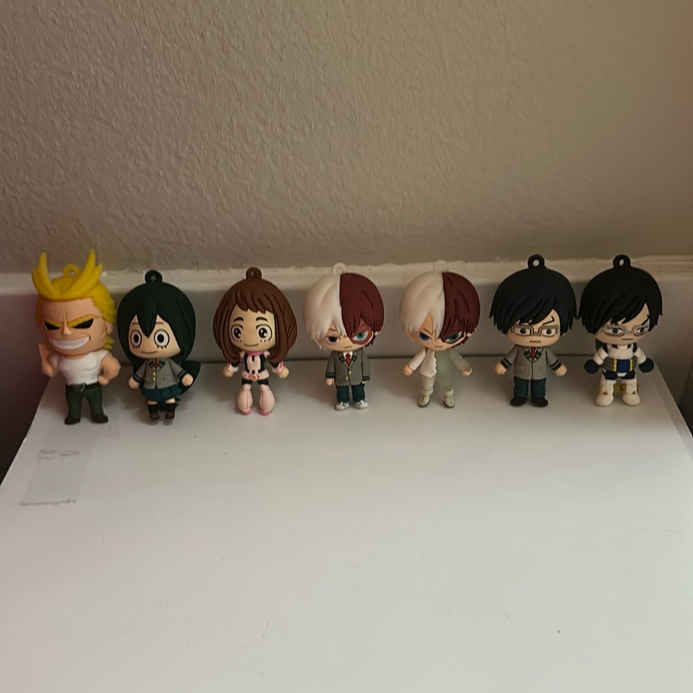 MHA BNHA Anime Figures, able to be keychain, gatcha toy